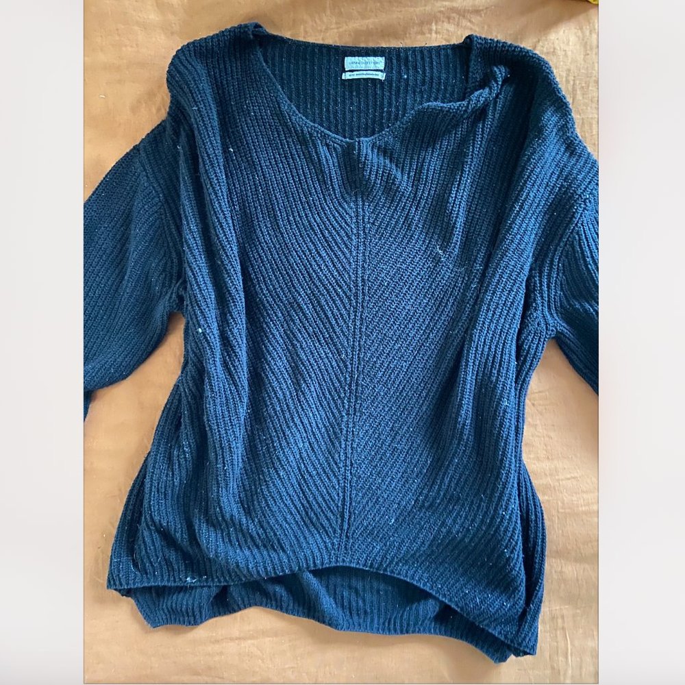 Oversized Black Knit Sweater